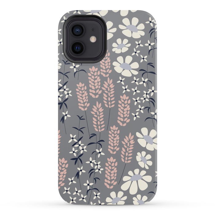 iPhone 12 mini StrongFit Spring Garden Gray by Jelena Obradovic