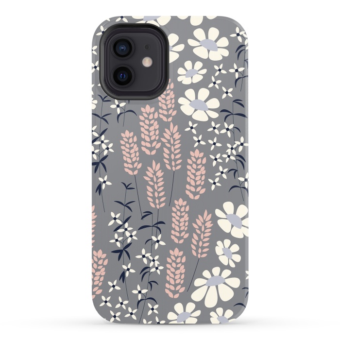 iPhone 12 StrongFit Spring Garden Gray by Jelena Obradovic