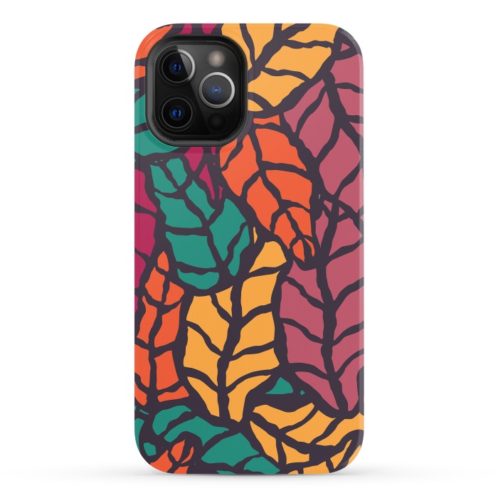 iPhone 12 Pro StrongFit Vibrant Leaves by Jelena Obradovic