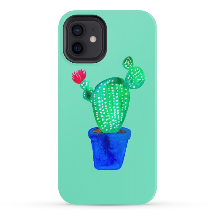 iPhone 12 StrongFit Mini Cactus  by Amaya Brydon