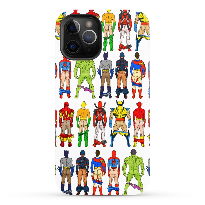 iPhone 12 Pro StrongFit Superhero Butts by Notsniw
