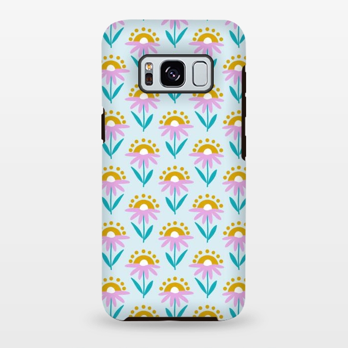 Galaxy S8 plus StrongFit Sunrise Flowers by Tishya Oedit