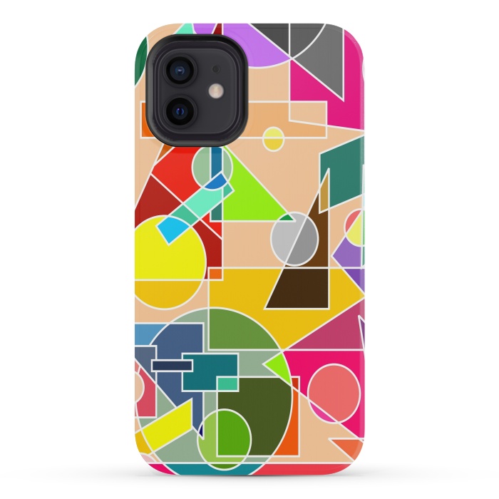 iPhone 12 mini StrongFit Geometrical shapes by Dhruv Narelia
