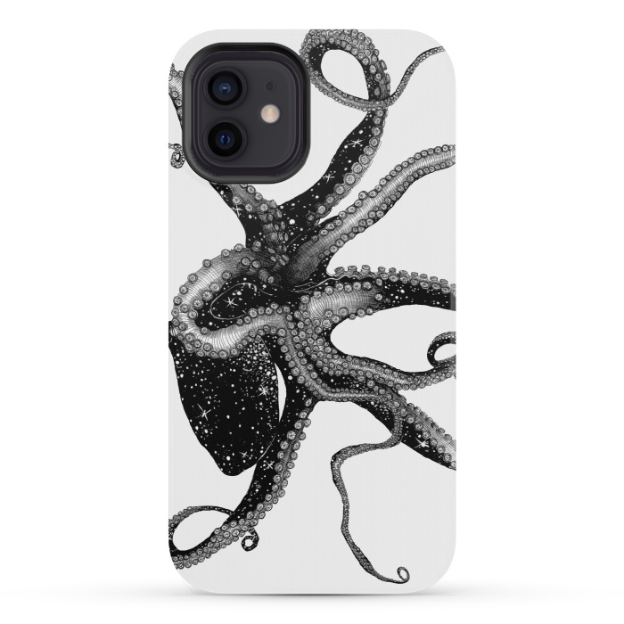 iPhone 12 mini StrongFit Cosmic Octopus by ECMazur 