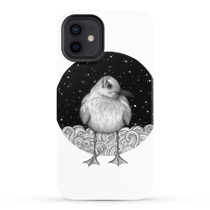 iPhone 12 StrongFit Seagull on a Starry Night by ECMazur 