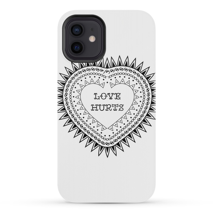 iPhone 12 mini StrongFit Love hurts by Laura Nagel