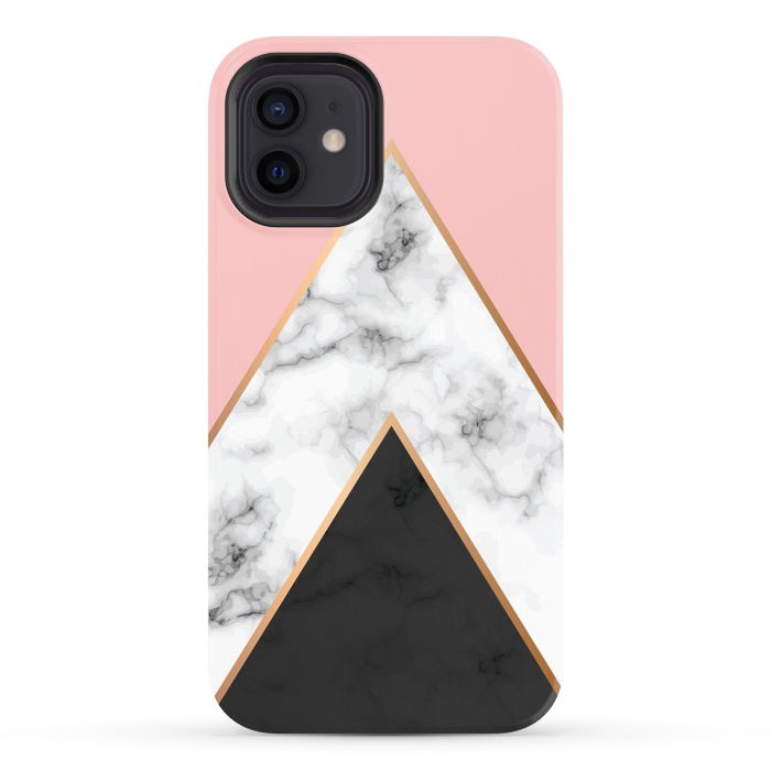 iPhone 12 StrongFit Marble Geometry 010 by Jelena Obradovic