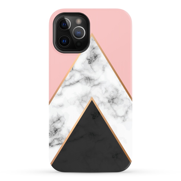 iPhone 12 Pro StrongFit Marble Geometry 010 by Jelena Obradovic