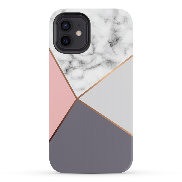 iPhone 12 mini StrongFit Marble Geometry 016 by Jelena Obradovic