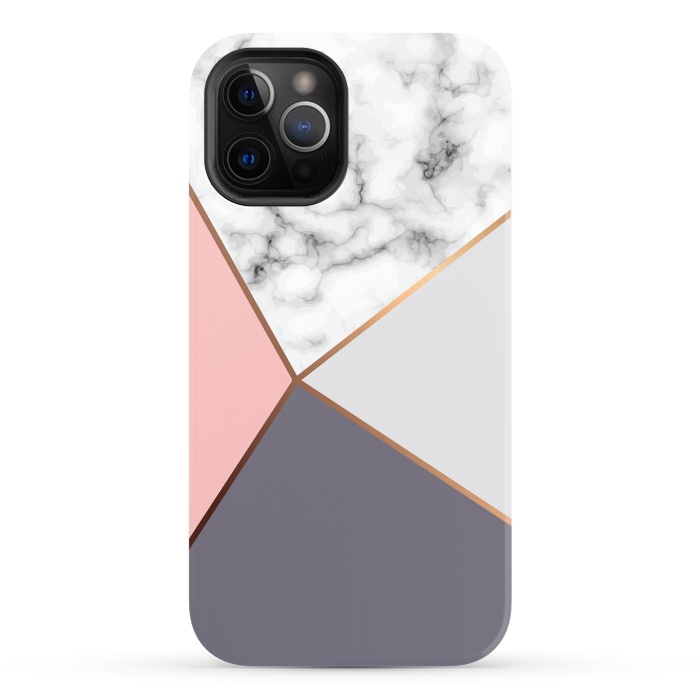 iPhone 12 Pro StrongFit Marble Geometry 016 by Jelena Obradovic