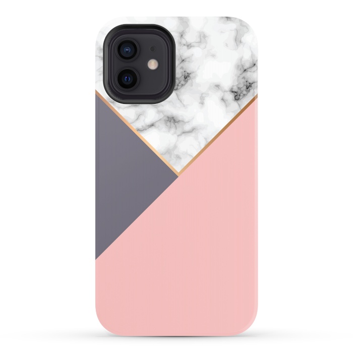 iPhone 12 StrongFit Marble Geometry 017 by Jelena Obradovic