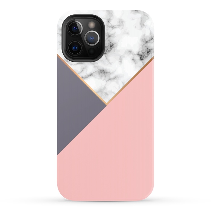 iPhone 12 Pro StrongFit Marble Geometry 017 by Jelena Obradovic