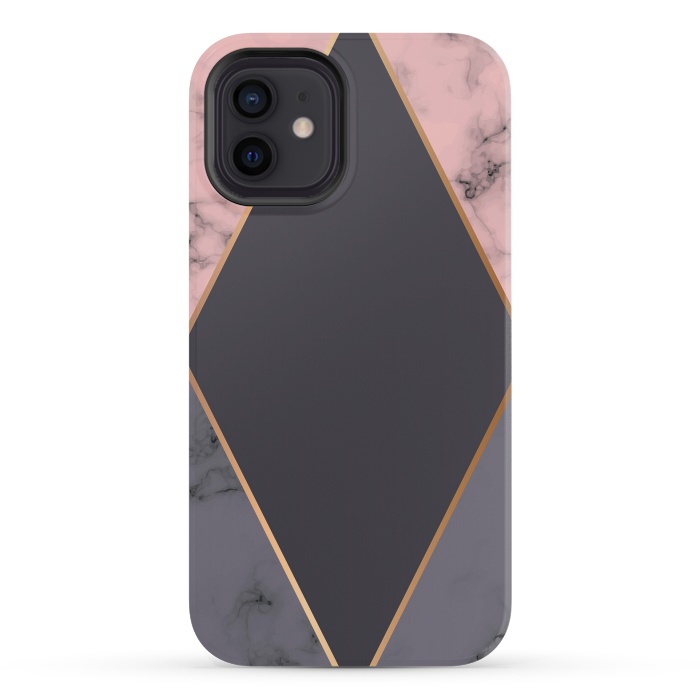 iPhone 12 mini StrongFit Marble Geometry 018 by Jelena Obradovic