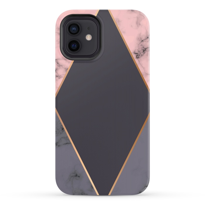 iPhone 12 StrongFit Marble Geometry 018 by Jelena Obradovic