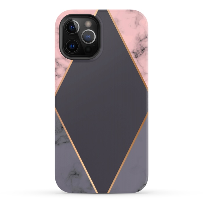 iPhone 12 Pro StrongFit Marble Geometry 018 by Jelena Obradovic