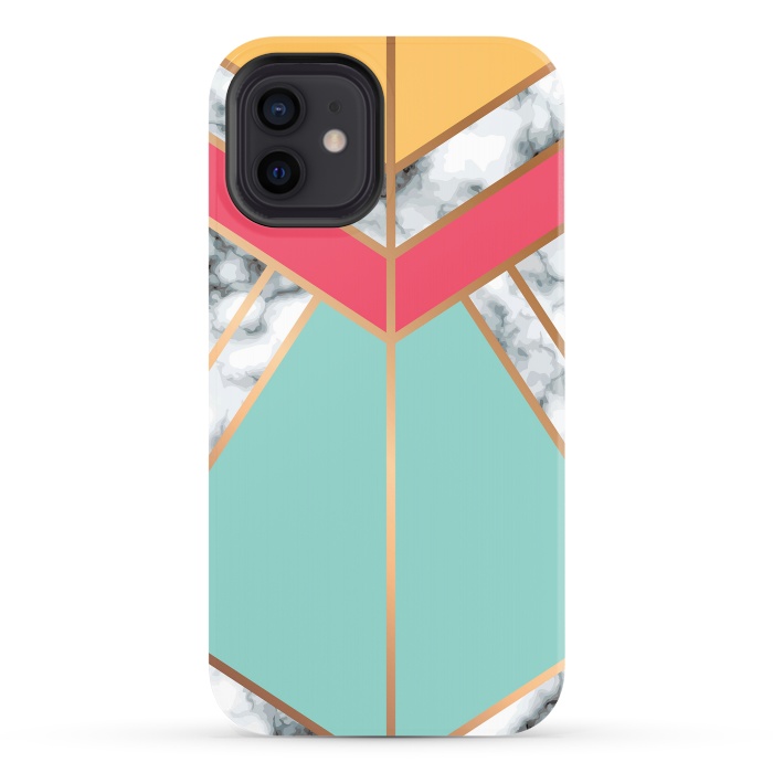 iPhone 12 StrongFit Marble Geometry 020 by Jelena Obradovic