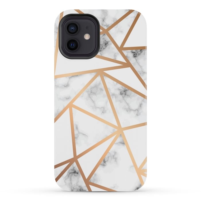 iPhone 12 mini StrongFit Marble Geometry 021 by Jelena Obradovic