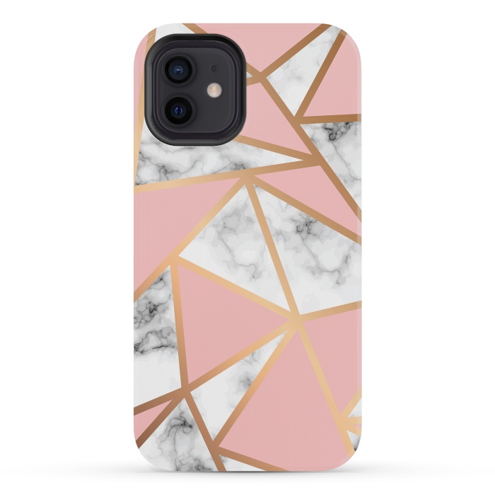 iPhone 12 mini StrongFit Marble Geometry 022 by Jelena Obradovic