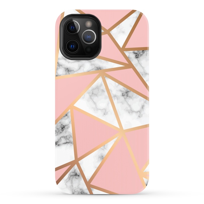 iPhone 12 Pro StrongFit Marble Geometry 022 by Jelena Obradovic