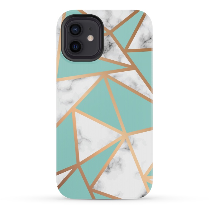 iPhone 12 mini StrongFit Marble Geometry 023 by Jelena Obradovic