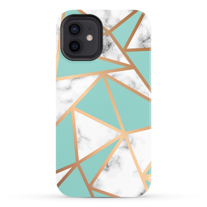 iPhone 12 StrongFit Marble Geometry 023 by Jelena Obradovic