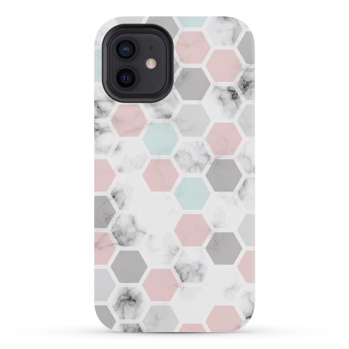 iPhone 12 mini StrongFit Marble Geometry 024 by Jelena Obradovic