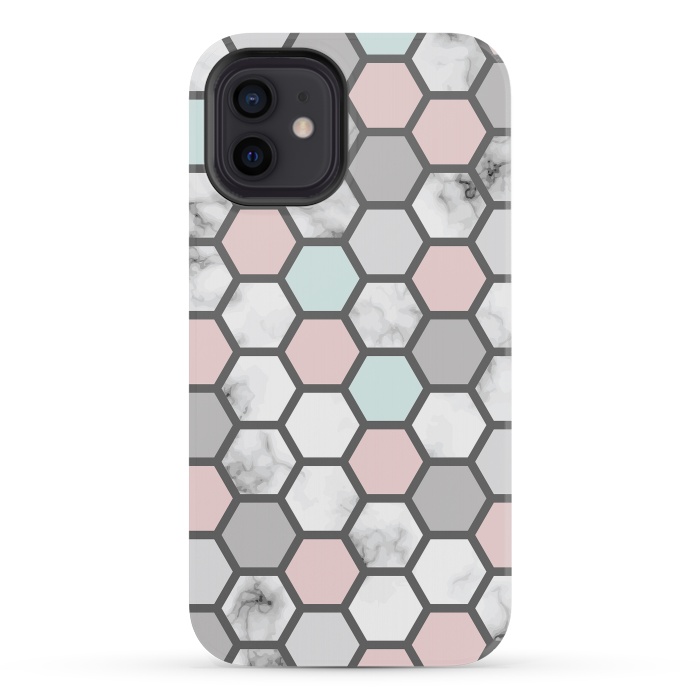 iPhone 12 mini StrongFit Marble Geometry 026 by Jelena Obradovic