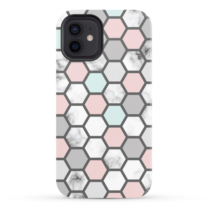 iPhone 12 StrongFit Marble Geometry 026 by Jelena Obradovic