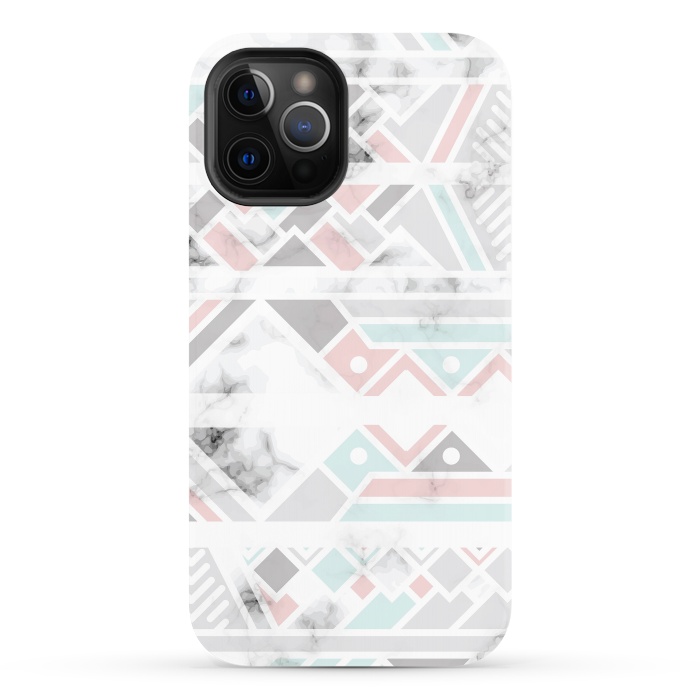 iPhone 12 Pro StrongFit Marble Geometry 027 by Jelena Obradovic