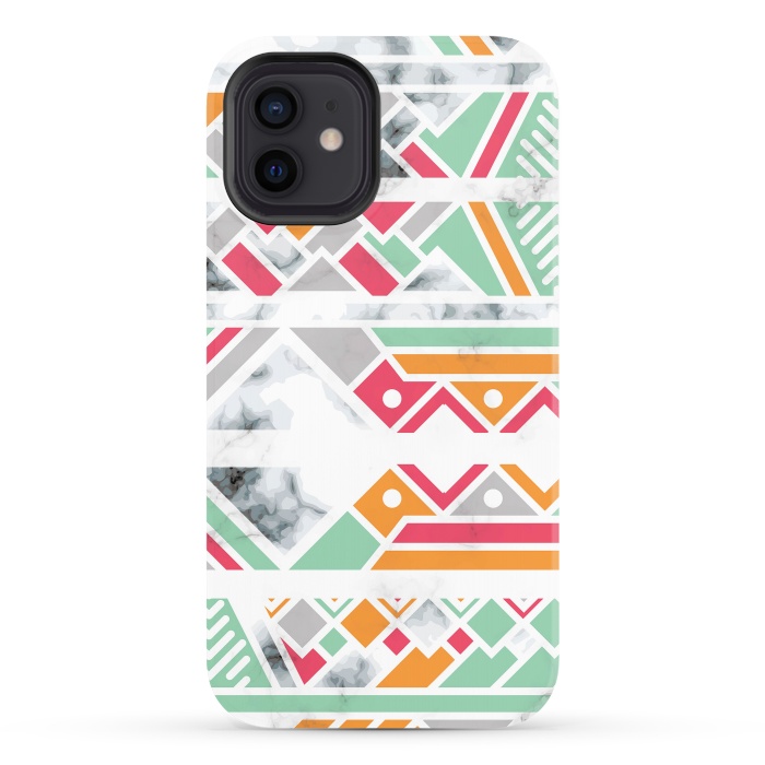 iPhone 12 StrongFit Marble Geometry 030 by Jelena Obradovic