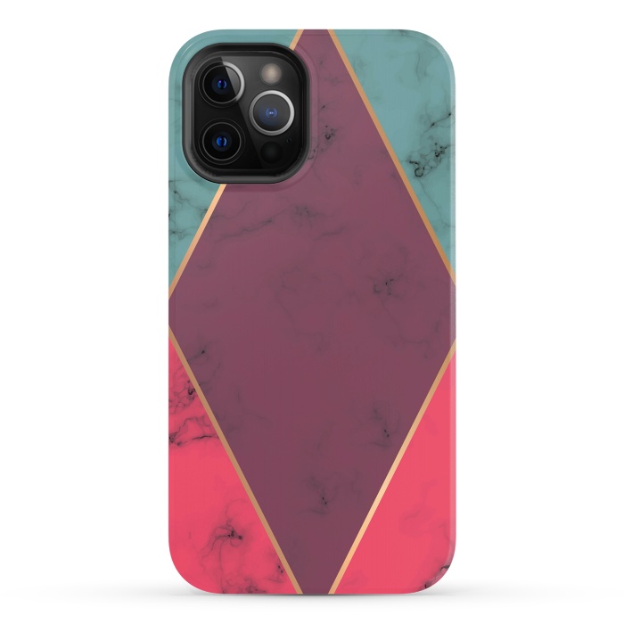 iPhone 12 Pro StrongFit Marble Geometry 032 by Jelena Obradovic