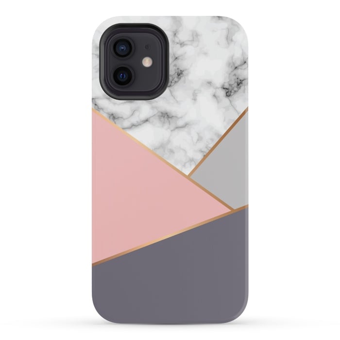 iPhone 12 mini StrongFit Marble Geometry 033 by Jelena Obradovic