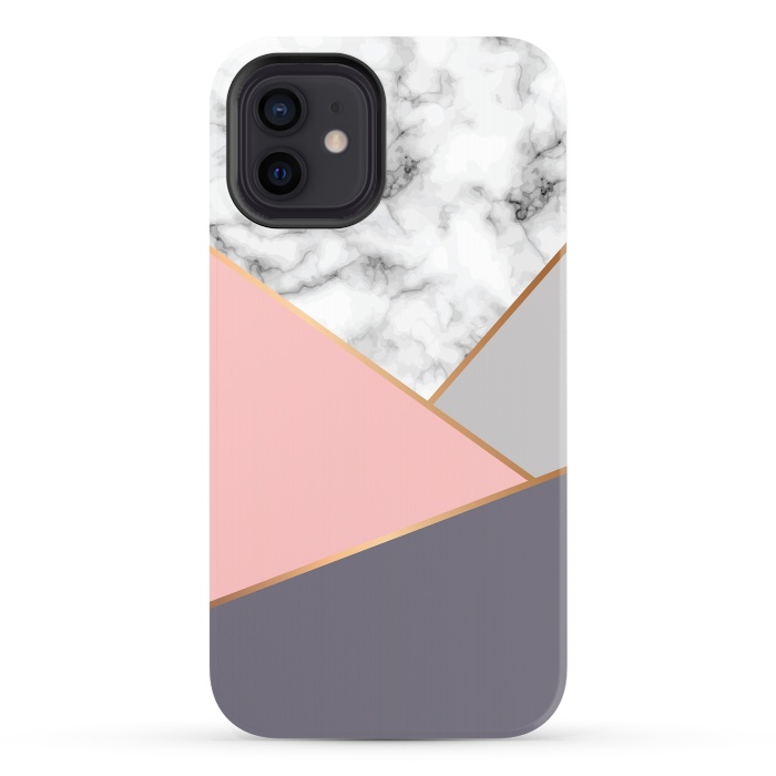 iPhone 12 StrongFit Marble Geometry 033 by Jelena Obradovic
