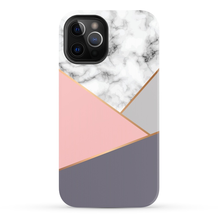 iPhone 12 Pro StrongFit Marble Geometry 033 by Jelena Obradovic