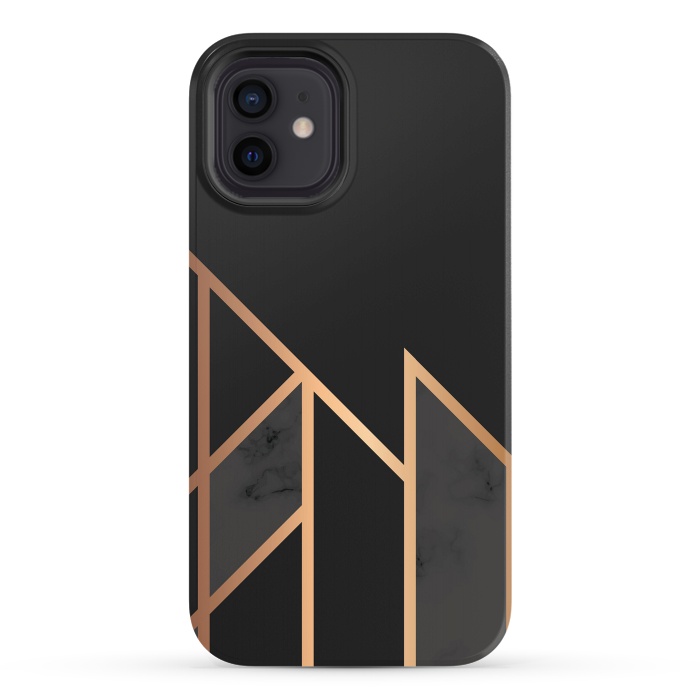 iPhone 12 StrongFit Black and Gold 035 by Jelena Obradovic