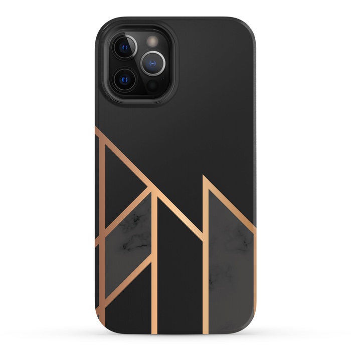 iPhone 12 Pro StrongFit Black and Gold 035 by Jelena Obradovic