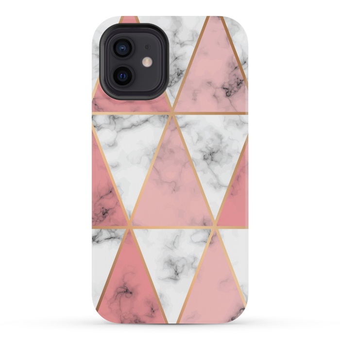 iPhone 12 mini StrongFit Marble Geometry 037 by Jelena Obradovic