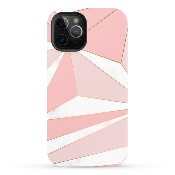 iPhone 12 Pro StrongFit Pink Geometry 043 by Jelena Obradovic