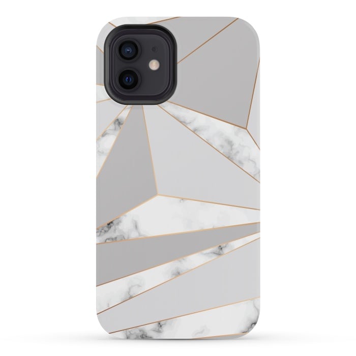 iPhone 12 mini StrongFit Marble Geometry 044 by Jelena Obradovic