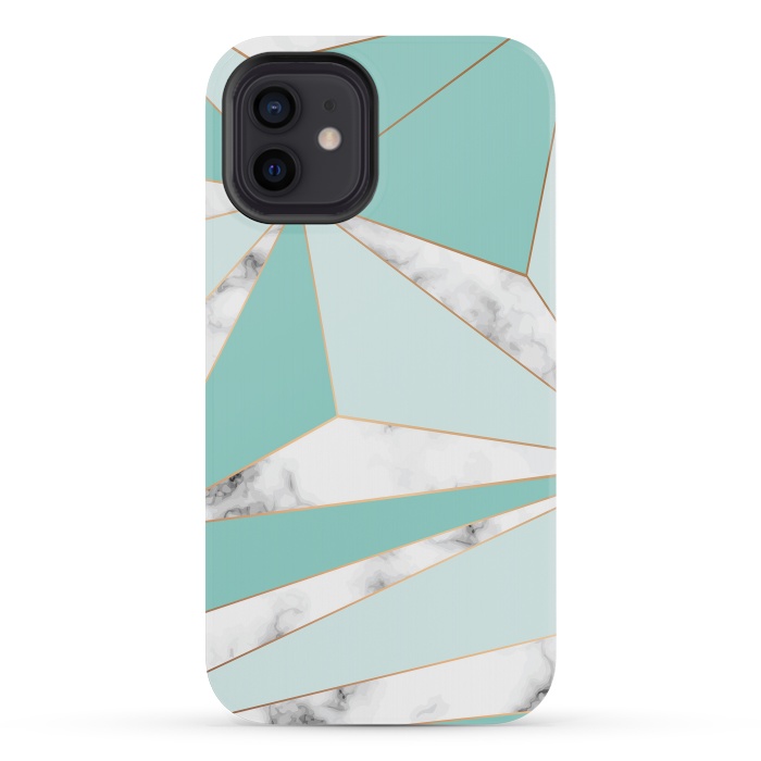 iPhone 12 mini StrongFit Marble Geometry 045 by Jelena Obradovic