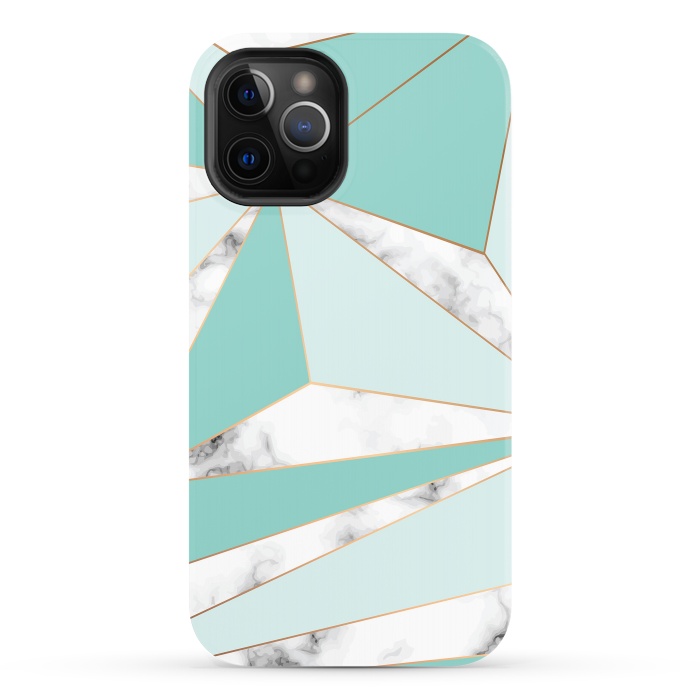 iPhone 12 Pro StrongFit Marble Geometry 045 by Jelena Obradovic