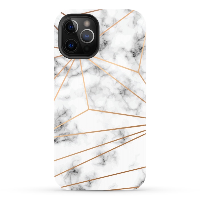 iPhone 12 Pro StrongFit Marble Geometry 046 by Jelena Obradovic