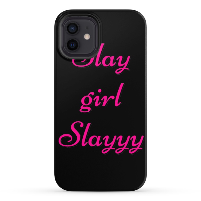 iPhone 12 StrongFit SLAY GIRL SLAYYY by MALLIKA