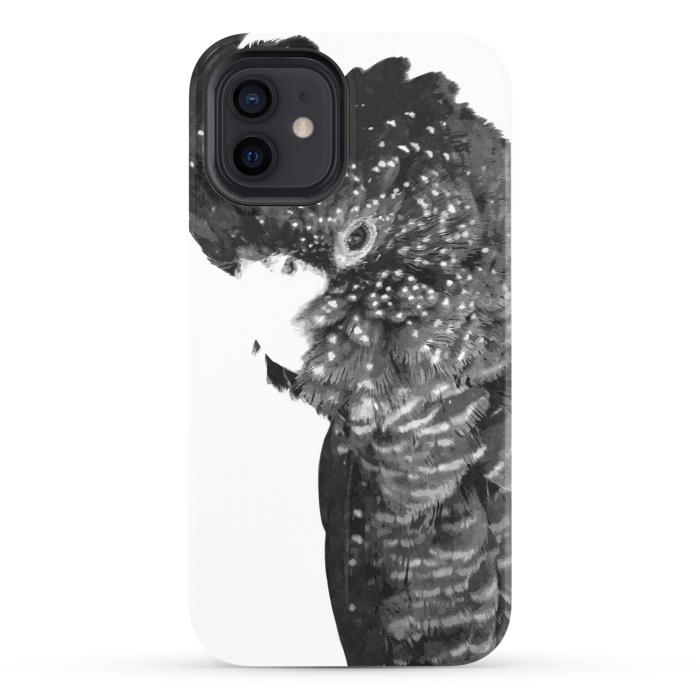 iPhone 12 StrongFit Black and White Cockatoo by Alemi
