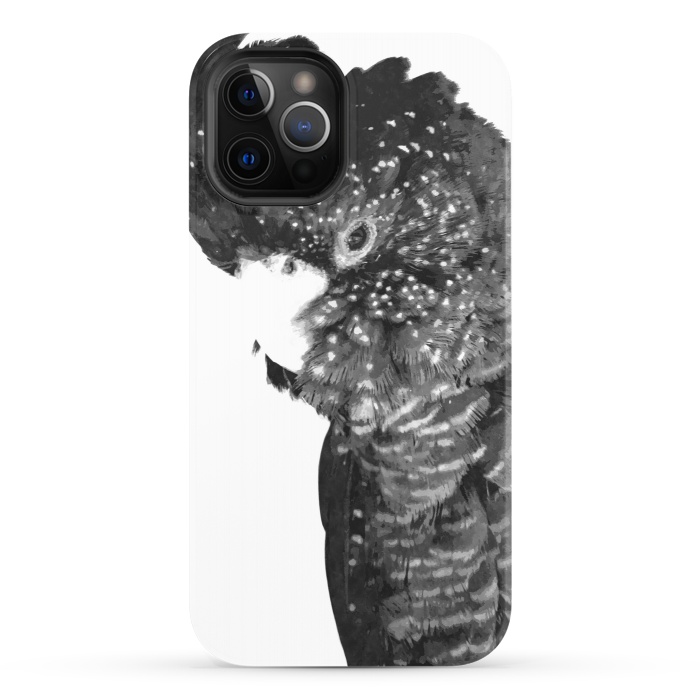 iPhone 12 Pro StrongFit Black and White Cockatoo by Alemi
