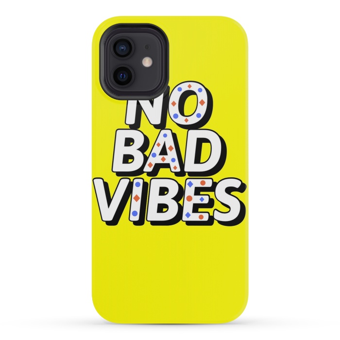 iPhone 12 mini StrongFit no bad vibes by MALLIKA