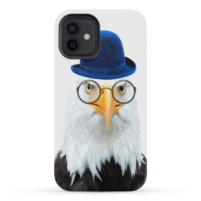 iPhone 12 mini StrongFit Funny Eagle Portrait by Alemi