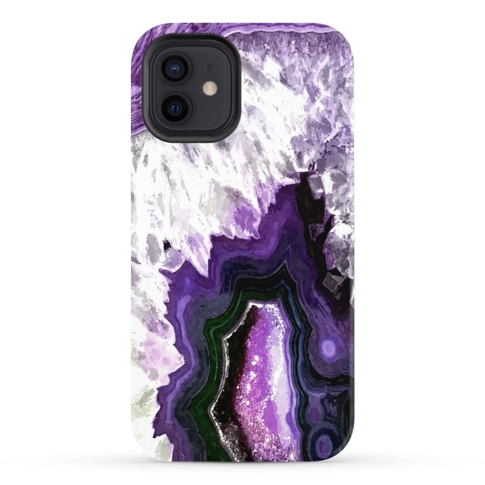 iPhone 12 StrongFit Purple Ultra Violet Agate by Alemi