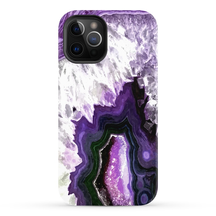 iPhone 12 Pro StrongFit Purple Ultra Violet Agate by Alemi