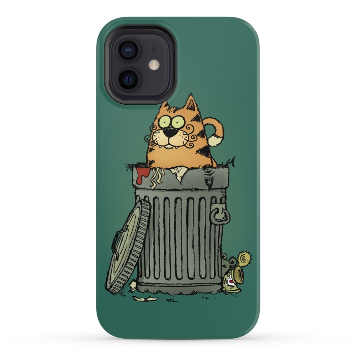 iPhone 12 mini StrongFit Stray Cat by Mangulica